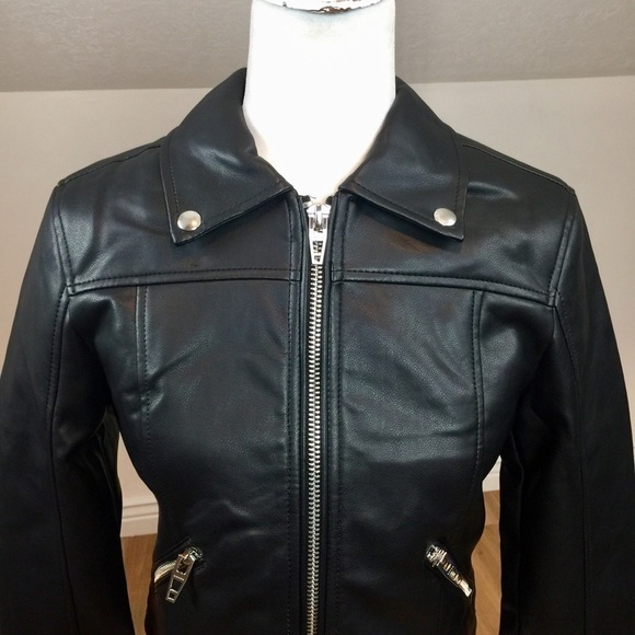 BLANKNYC Over the Moon Black Vegan Moto Jacket - Picture 4 of 13